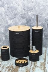 Arow Banyo Seti Jade 5 Parça Siyah TR-3040