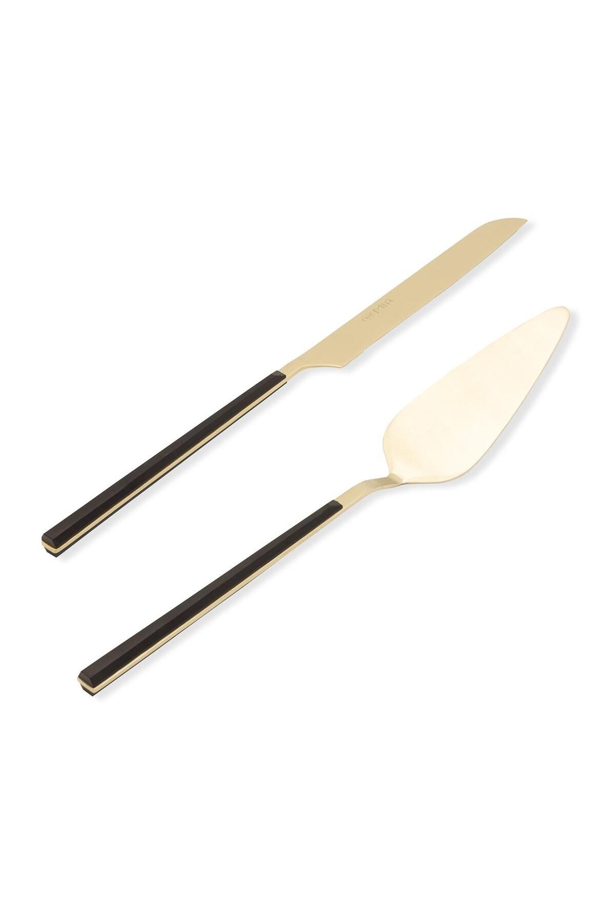 The Mia Pasta Servis Seti Bianco Siyah Gold Ckb0252