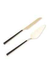 The Mia Pasta Servis Seti Bianco Siyah Gold Ckb0252