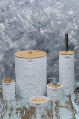 Arow Banyo Seti Jade 5 Parça Beyaz TR-3041