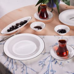 Karaca Fine Pearl New Fame 26 Parça 6 Kişilik Kahvaltı Servis Takımı Seti