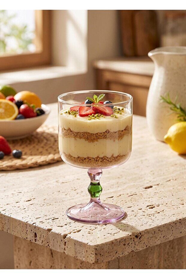 The Mia Bead Dondurmalık Tatlı Sunum Kasesi Yeşil 300 ml BRD0158