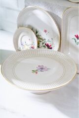 Acar 53 Parça Kahvaltı Takımı Camellia Beyaz Çiçek SR-07792