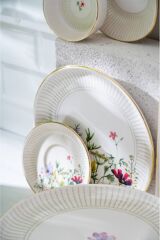 Acar 53 Parça Kahvaltı Takımı Camellia Beyaz Çiçek SR-07792