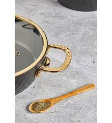 Cooker 7 Parça Titanium Tencere Seti Siyah Gold CKR2853