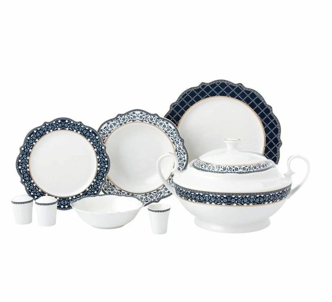 Korkmaz Eliza Collection Yuvarlak Yemek Takımı 60 Parça A8245