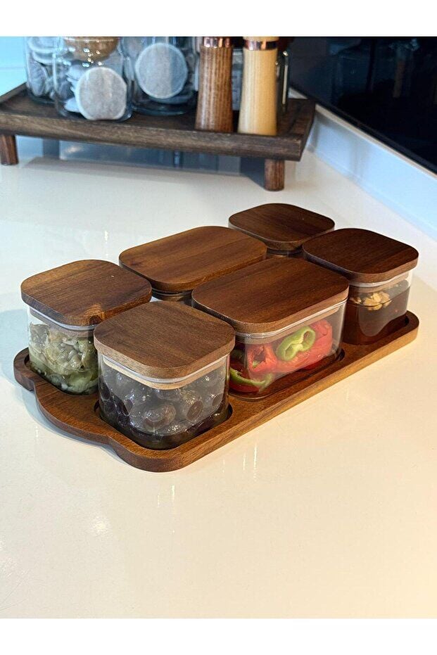 Mien Cam Kahvaltılık Akasya Kapak 6 Lı BOR-077