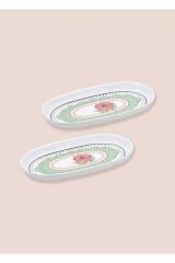 The Mia Spring Oval 2'li Servis Tabağı 23 cm SPR0009