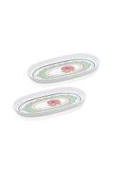 The Mia Spring Oval 2'li Servis Tabağı 23 cm SPR0009