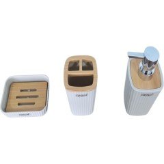 Arow Banyo Seti Akrilik 5 Parça Beyaz TR-3527