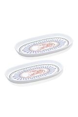 The Mia Spring Oval 2'li Servis Tabağı 29 cm SPR0010