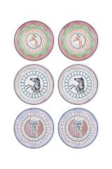 The Mia Spring 6'lı Pasta Tabağı 19 cm SPR0001