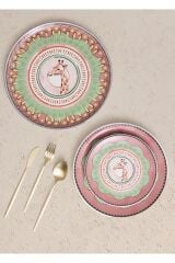 The Mia Spring 6'lı Pasta Tabağı 19 cm SPR0001