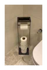 The Mia Tuvalet Kağıdı Stand Siyah 54X15X12 Cm Glv0690