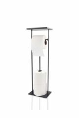 The Mia Tuvalet Kağıdı Stand Siyah 54X15X12 Cm Glv0690