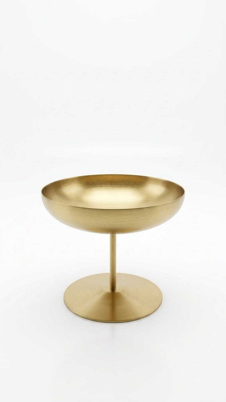 The Mia Linea Ayaklı Çelik Sunumluk Mat Gold LNA0040