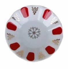 Porland Çay Tabağı Kırmızı Yaldızlı 127911