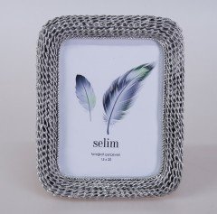 By Selim Çerçeve Chain Gümüş 15X20