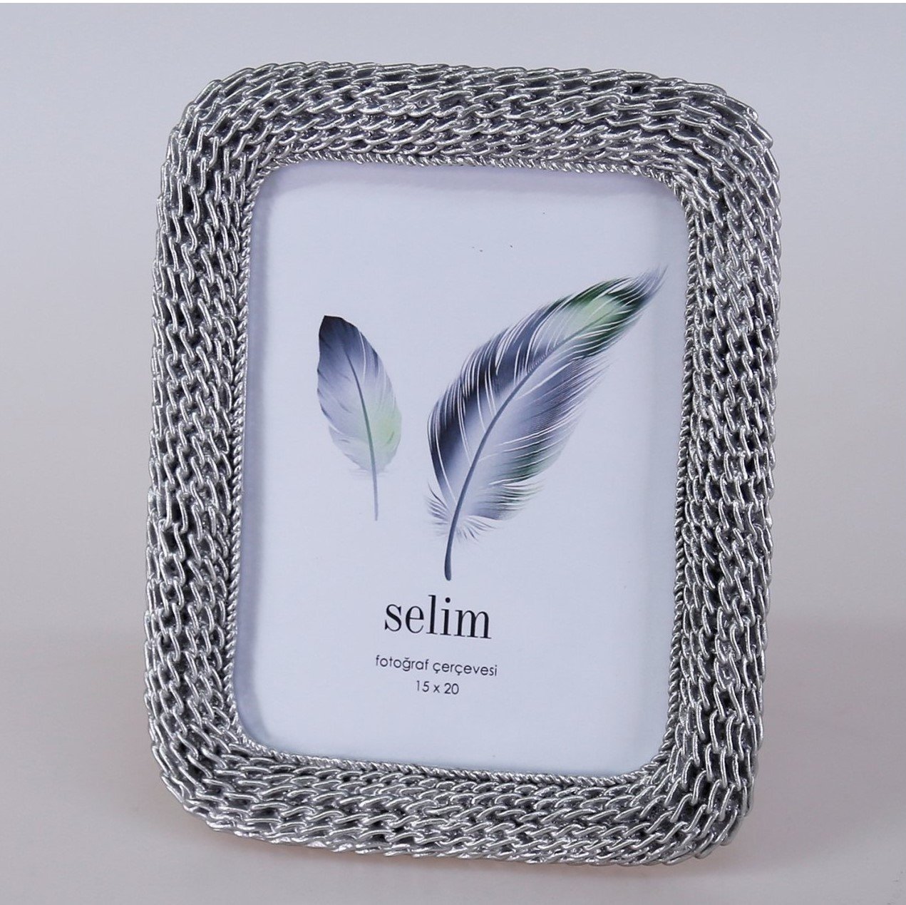By Selim Çerçeve Chain Gümüş 15X20