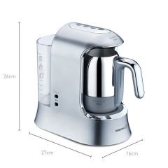 Korkmaz Kahvekolik Aqua A862-05 Inox/Krom Kahve Makinesi