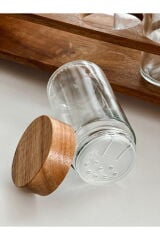 Mien Baharat Seti 12 Li Cam Bambu Standlı MIEN-8B76