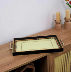 Glore Damalı Çerçeveli Tepsi 31*46 Cm 69690