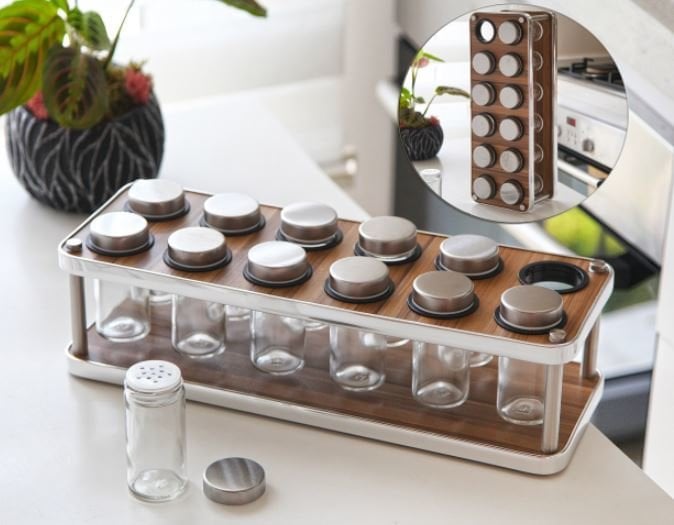 Gönül Baharat Seti 12 Li Askılı Ahşap G2713