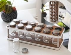 Gönül Baharat Seti 12 Li Askılı Ahşap G2713