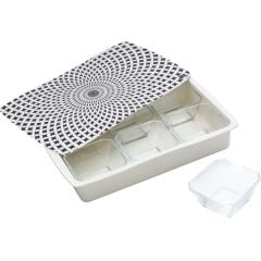 Lotus 6'lı Melamin Kapaklı Cam Kahvaltılık 37X24 Cm KVM18A166