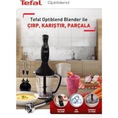 Tefal Blender Seti Optiblend 1000W 1.5 Lt Siyah