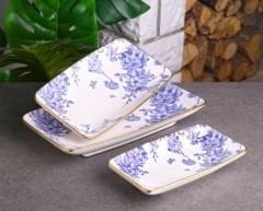 Gönül Kayık Tabak 3 Lü Dikdörtgen Spring Time G4181