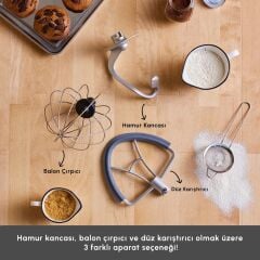 Karaca Multichef Artisan Stand Mikser 7 lt Digital 1800W Siyah