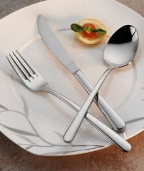 Aryıldız 89 Parça Viole Sade Çatal Kaşık Bıçak Takımı