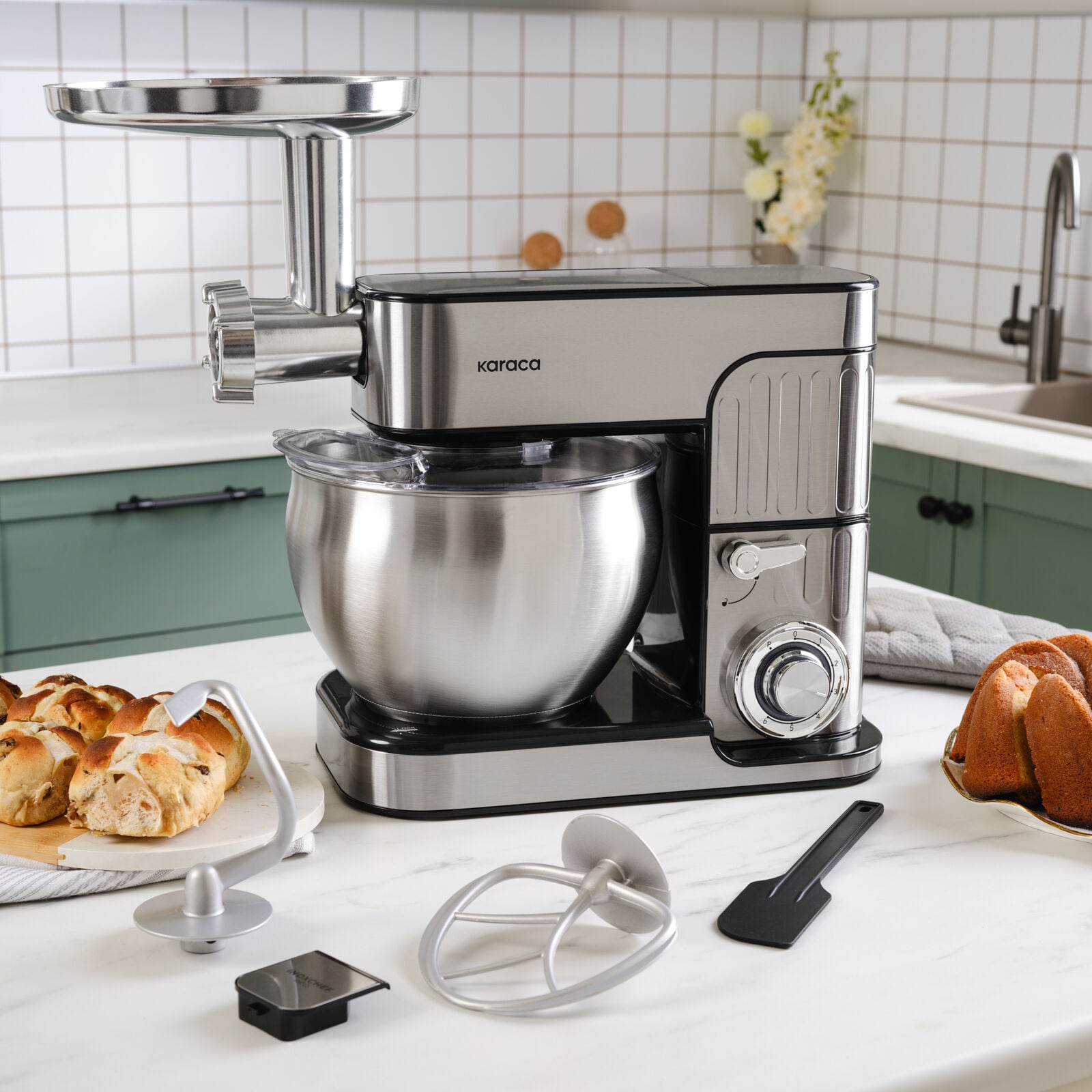 Karaca Inoxchef Pro Stand Mikser 1300 W 7 LT