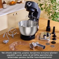 Karaca Multichef Ultra Stand Mikser 2000 W Siyah