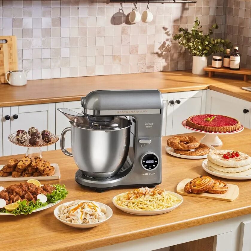 Karaca Mastermaid Chef Ultra Stand Mikser 7 lt Digital 2000W Galaxy Grey