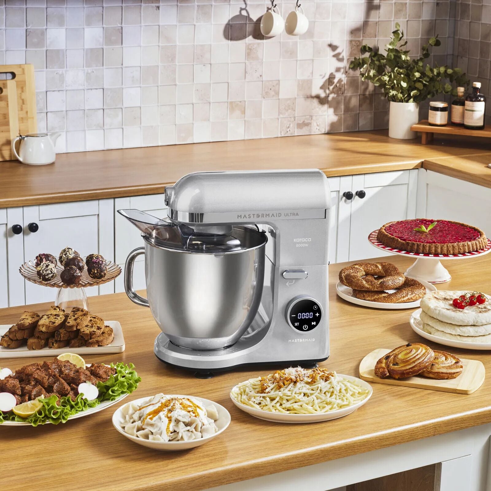 Karaca Mastermaid Chef Ultra Stand Mikser 7 lt Digital 2000W Silver