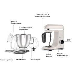 Karaca Mastermaid Chef Ultra Stand Mikser 7 lt Digital 2000W Starlight