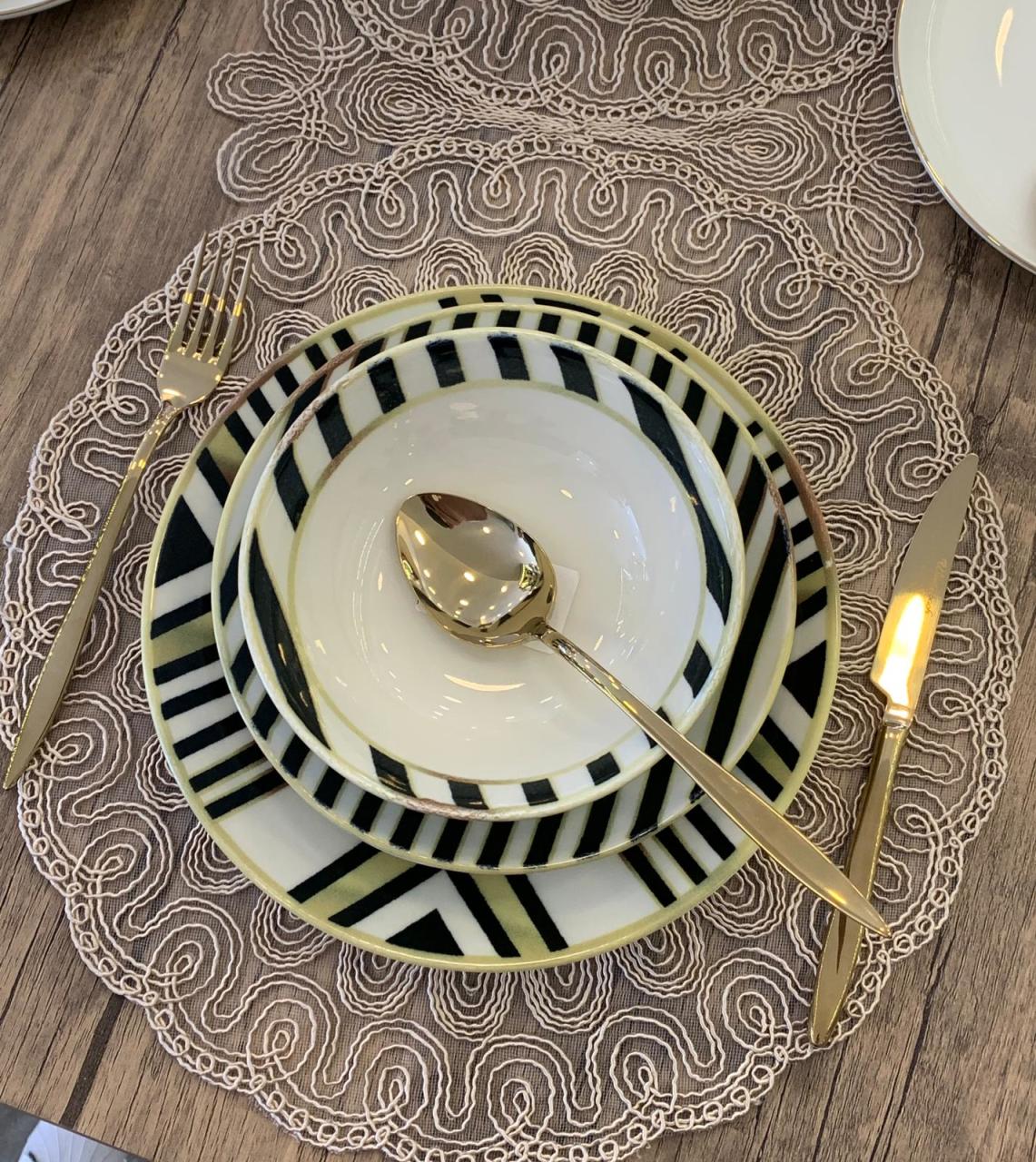 Tulu Porselen 26 Parça DB0982 Yemek Takımı