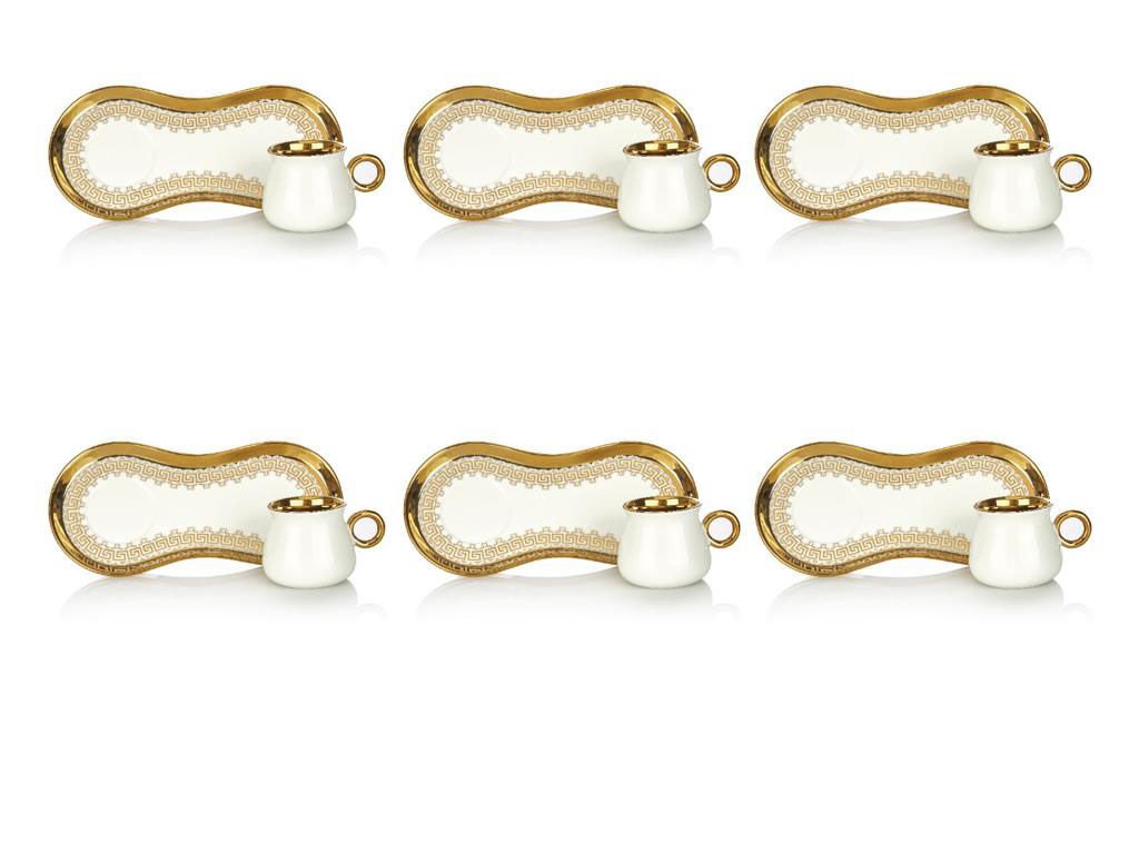 Mien Kahve Takımı Sunum Beyaz Mien-22006