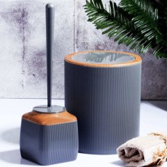 Kosova Banyo Seti 2 Li Fitil Ahşap Füme FTL-0022