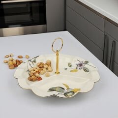 Kosova Çerezlik Olive Bölmeli Kulplu 26 Cm ZPS-04