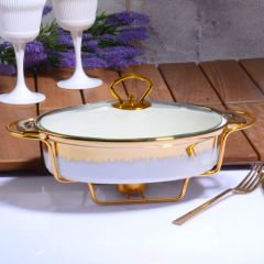 Kosova Tencere Telli Oval 27 Cm Whıte Gold