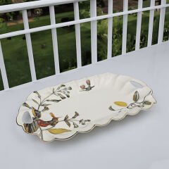 Kosova Sunumluk Tabak Olive Dikdörtgen 38,5X20,5 Cm ZPS-09