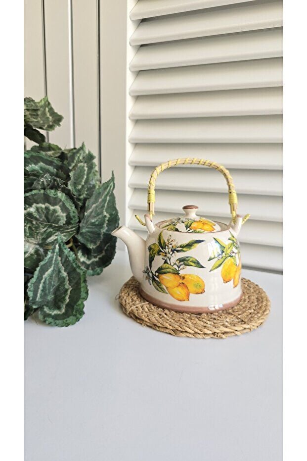 Kosova Bitki Çayı Demlik Porselen Krem DEM-127