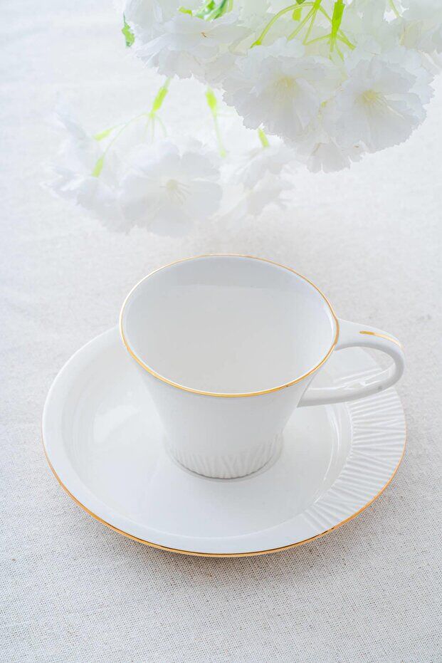 Acar Montreal 6'lı Çay ve Kahve Takımı Gold PORWM-06187