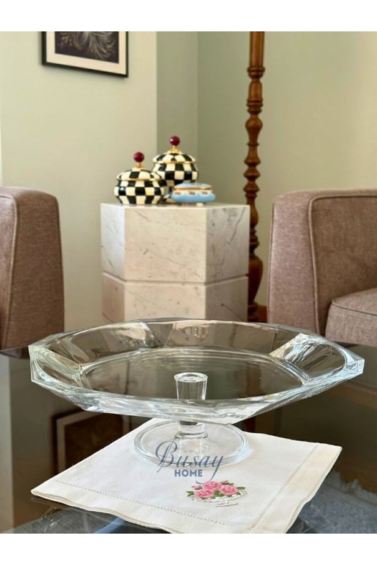 Paşabahçe Reflection Servis Tabağı Ayaklı 95461