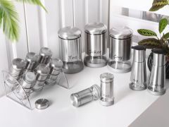 Gönül Baharat Seti 13 Lü Cam Inox G3145