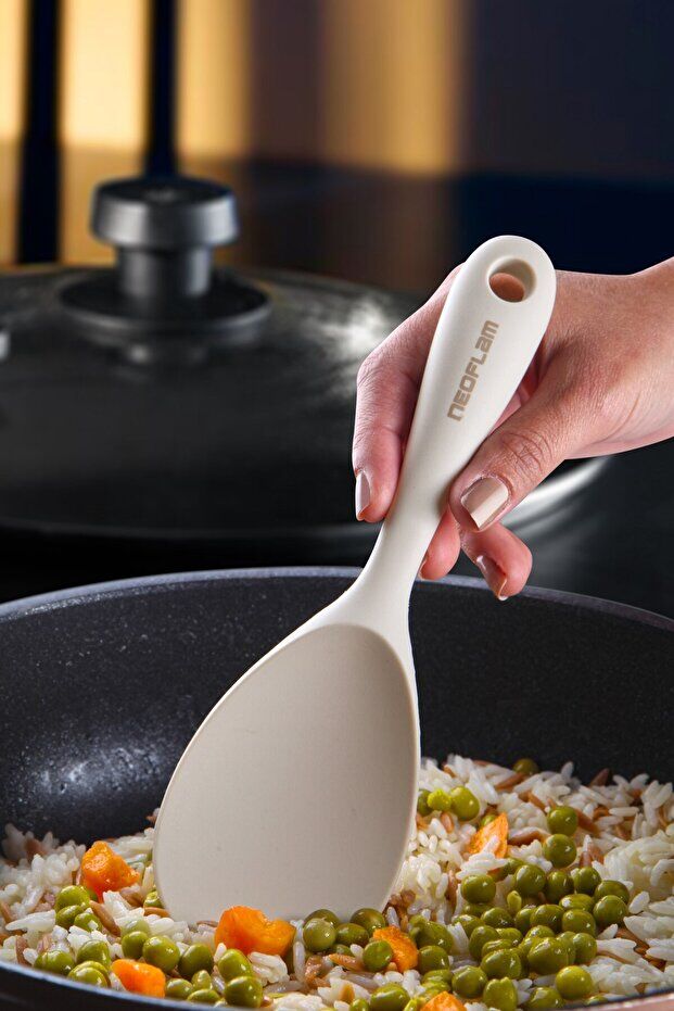 Neoflam Silikon Pilav Kaşığı Bej D-NEOFKTSSR