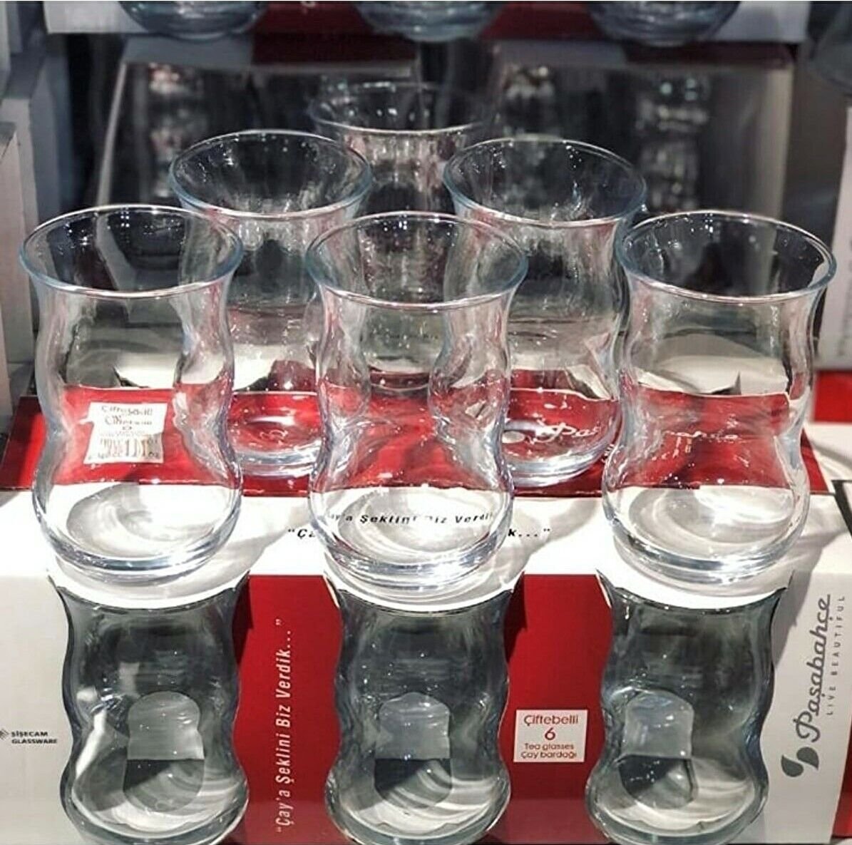 Paşabahçe Çiftebelli 42981 Çay Bardak 6 Lı